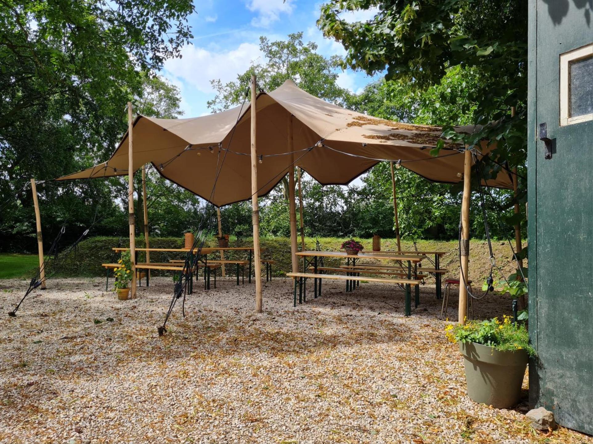 Bell Tent In Een Voedselbos Nederweert-Eind Exterior foto